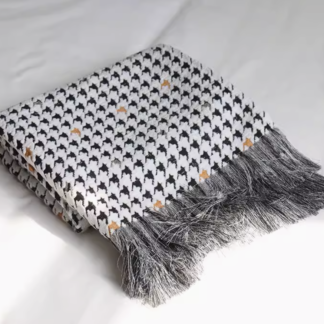 Houndstooth bedspread bed throw